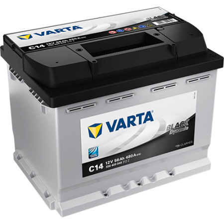 Batterie de démarrage Varta Black Dynamic L2 C14 12V 56Ah / 480A