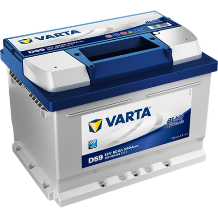 BATTERIE VARTA BLUE DYNAMIC D59 12V 60AH 540A 560 409 LB2D054