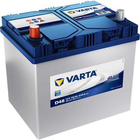 BATTERIE VARTA BLUE DYNAMIC D48 12V 60AH 540A 560 411 054 D23G