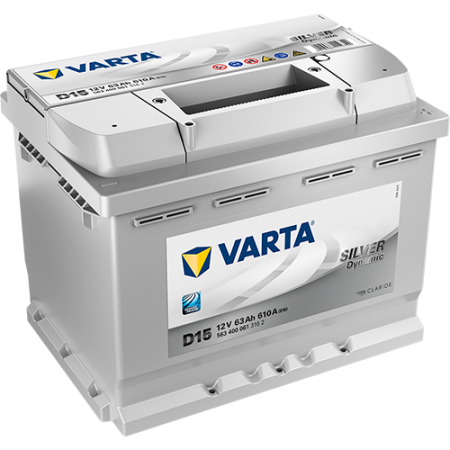 BATTERIE VARTA SILVER DYNAMIC D15 12V 63AH 610A 563 400 061 L2D