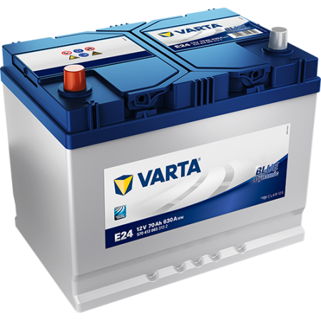 BATTERIE VARTA BLUE DYNAMIC E24 12V 70AH 630A 570 413 063 D26G