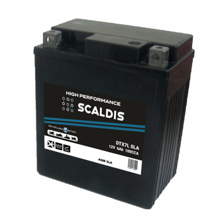 Batterie moto SCALDIS HP YTX7L-BS SLA 12V 6AH 100A