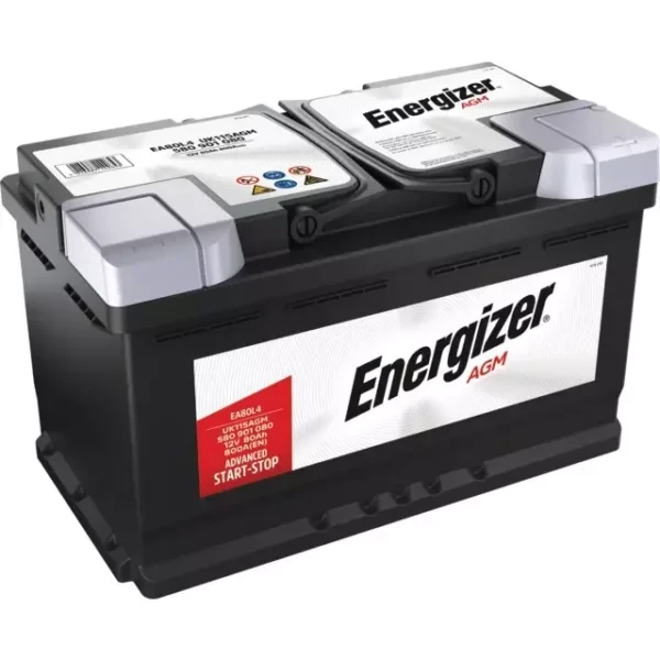 Batterie ENERGIZER PREMIUM AGM EA80L4 - 12V 80Ah 800A