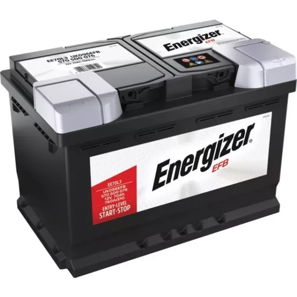 Batterie ENERGIZER PREMIUM EFB EE70L3 - 12V 70Ah 650A