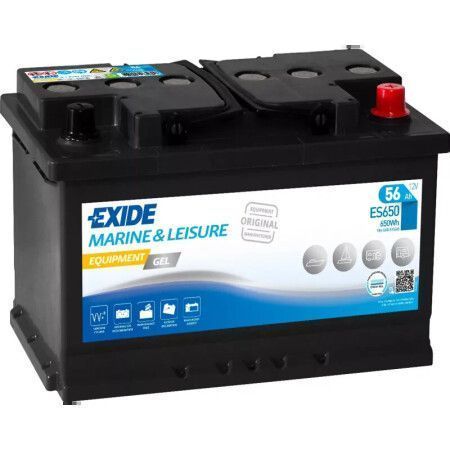 Batterie Exide Equipment Gel - Superior L3 12V 56Ah 460A 278x175x190 ES650