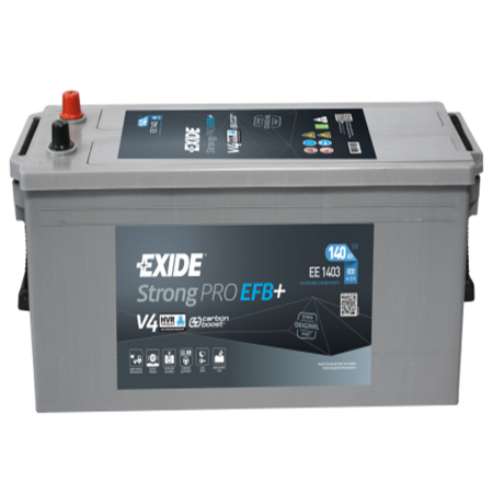 Batterie Exide CV Range D04 12V 140Ah 800A 513x189x223 +G EE1403