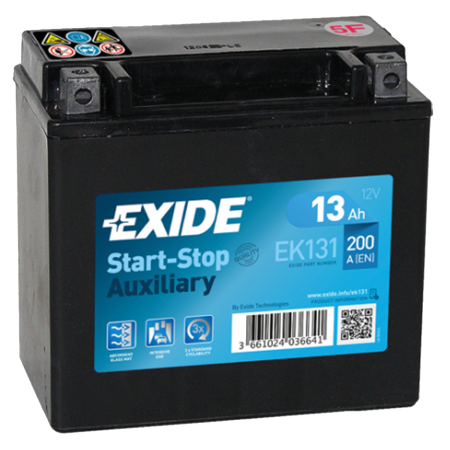 BATTERIE EXIDE AUXILIARY C56 12V 12AH 200A 150X90X145 +G EK131