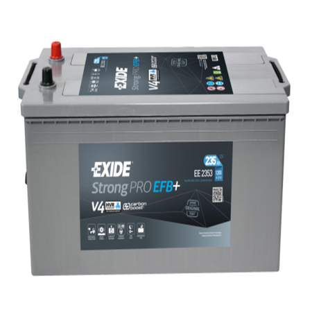 Batterie Exide CV Range D06 12V 235Ah 1300A 518x279x240 +G EF2353