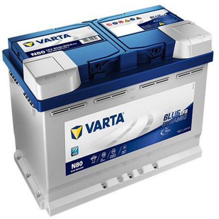 BATTERIE VARTA BLUE DYNAMIC EFB N80 12V 80AH 800A 580 500 080 L4D