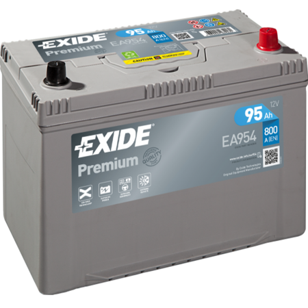 BATTERIE EXIDE PREMIUM D31 12V 95AH 800A +D EA954