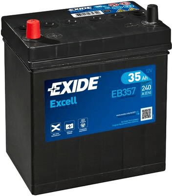 BATTERIE EXIDE EXCELL 12V 35AH 240A +G EB357