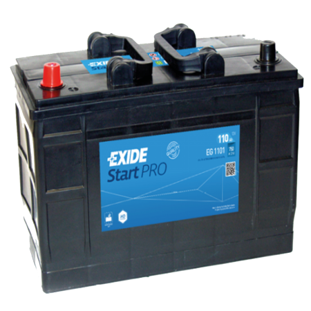 Batterie Exide CV Range D02 12V 110Ah 750A 349x175x235 +G EG1101