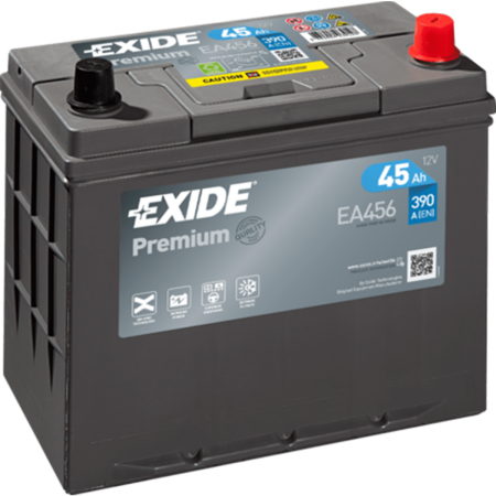 BATTERIE EXIDE PREMIUM B24R 12V 45AH 390A 237X127X227 +D EA456