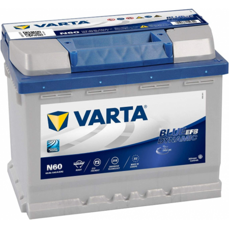 BATTERIE VARTA BLUE DYNAMIC EFB N60 12V 60AH 640A 560 500 064 L2D