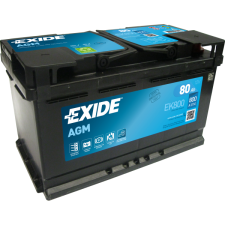 BATTERIE EXIDE AGM L4 12V 80AH 800A