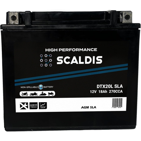 Batterie moto SCALDIS HP YTX20L-BS SLA 12V 18AH 270A