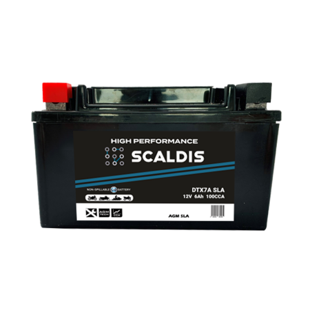 Batterie moto SCALDIS HP YTX7A-BS SLA 12V 6AH 100A