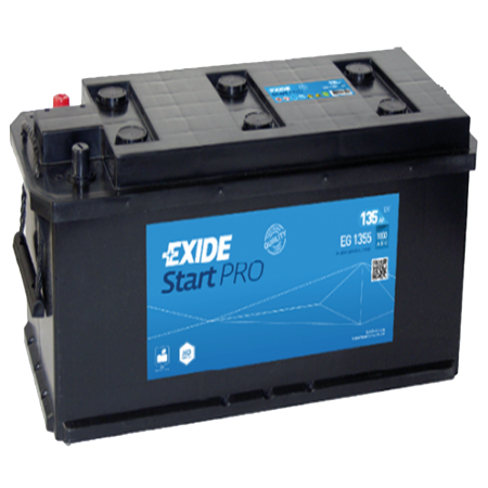 Batterie Exide CV Range DB8 12V 135Ah 1000A 514x175x210 +G EG1355