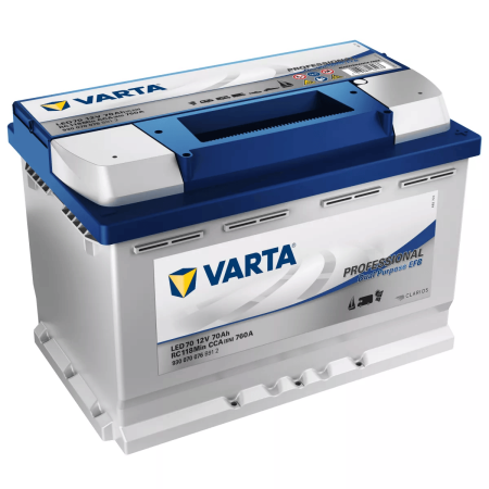 Batterie VARTA Professional Dual Purpose EFB LED 70 12V 70Ah 760A