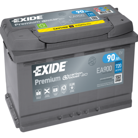 BATTERIE EXIDE PREMIUM L4 12V 90AH 720A +D EA900