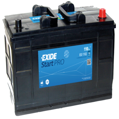 Batterie Exide CV Range D02 12V 110Ah 750A 349x175x235 +D EG1102